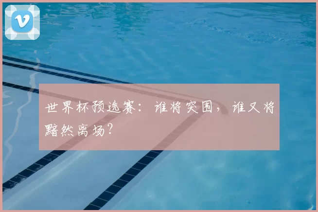 世界杯预选赛：谁将突围，谁又将黯然离场？