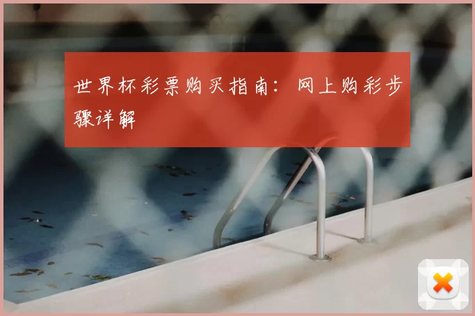 世界杯彩票购买指南：网上购彩步骤详解